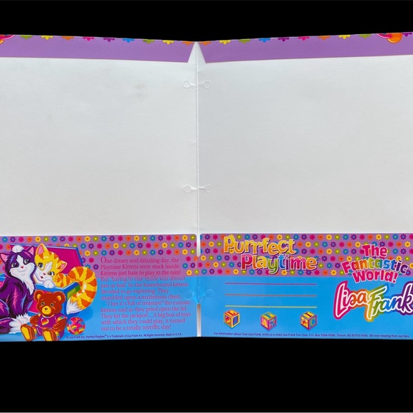 Lisa Frank vintage playtime kittens folder - Picture 4 of 4